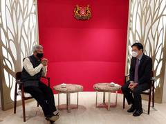 
      
      Jaishankar discusses boosting bilateral ties with Singapore's Dy 
      
      