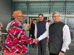 
      
      Namibian Deputy PM arrives in Delhi for CII-EXIM Bank Conclave
      
      