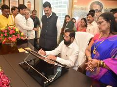 
      
      Eknath Shinde formally takes charge of Maharashtra CMO 
      
      