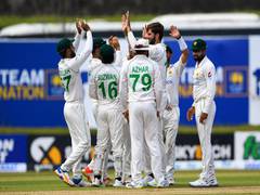 
      
      Shaheen Afridi picks four to bundle out SL for 222 on Day 1
      
      