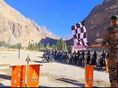 
      
      Victory motorcycle rally organised in J-K
      
      