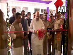 
      
      Guj: Amit Shah inaugurates Police Headquarters CCTV Control Room
      
      