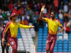 
      
      Obed McCoy's six-wicket haul guide West Indies to win over India
      
      