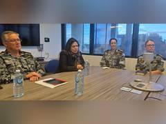 
      
      MoS Lekhi meets female naval sailors of Australian Navy 
      
      
