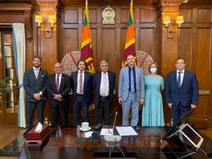 
      
      Sri Lanka: EU delegation hold talks with Wickremesinghe
      
      