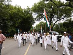 
      
      Congress organizes 'Azadi Gaurav Yatra' from Delhi office
      
      