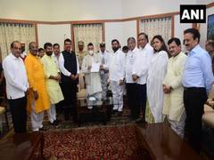 
      
      BJP stakes claim to form govt in Maharashtra with support of...
      
      