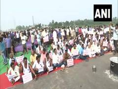 
      
      Andhra: Farmers' protest against GN Rao committee report...
      
      