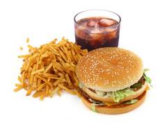 
      
      Lower stress levels lead to lesser consumption of fast food
      
      