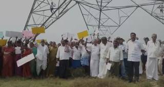 
      
      AP: Farmers protest against power grid construction, demand...
      
      
