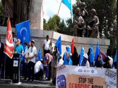 
      
      'Stop the Uyghur Genocide Now': Rights Activists in Turkey 
      
      