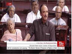 
      
      Ghulam Nabi Azad terms Triple Talaq Bill as 'politically...
      
      
