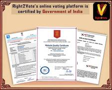 
      
      Online voting technology of Right2Vote is now certified by...
      
      