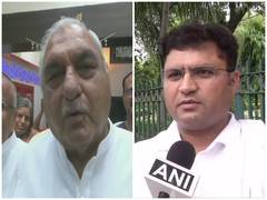 
      
      Haryana Congress splits into two factions, all eyes now on...
      
      
