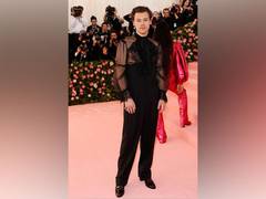 
      
      Harry Styles hits the Met Gala in sheer Gucci top
      
      