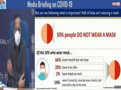 
      
      Study shows 50 pc people still do not wear masks: Health Ministry
      
      