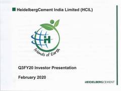 
      
      HeidelbergCement India reports muted Q3 income at Rs 5,485 crore
      
      