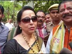 
      
      BJP MP Hema Malini files nomination from Mathura
      
      