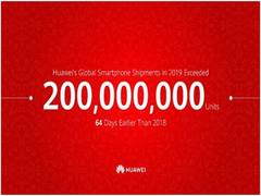
      
      Huawei ships 200 million smartphone units for 2019 in record time
      
      