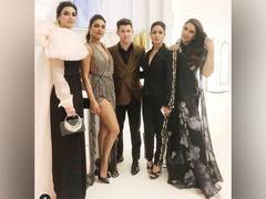 
      
      "Jiju" Nick Jonas plays host to B-town beauties
      
      