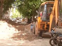 
      
      Bengaluru civic body fills potholes on roads
      
      