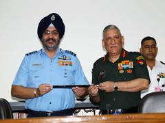 
      
      IAF Chief hands over baton of Chairman of COSC to General...
      
      