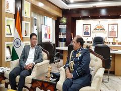 
      
      IAF Chief Bhadauria calls on Arunachal Pradesh Governor, CM
      
      