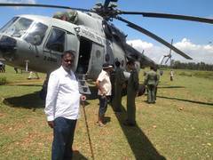 
      
      Karnataka: IAF helicopter, deputed for Mysuru Dasara air...
      
      