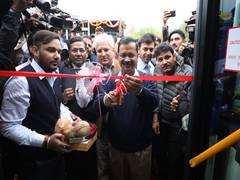 
      
      Delhi CM flags-off 100 low-floor buses
      
      