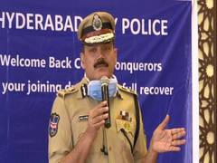
      
      Hyderabad City Police felicitates 41 cops who recovered from...
      
      