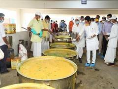 
      
      Union Minister Reddy visits ISKCON temple's community kitchen
      
      