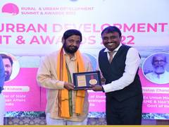 
      
      Anil Nagabhushan awarded by Union Minister of India
      
      