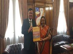 
      
      Indian High Commissioner to UK meets UP minister Satish Mahana
      
      
