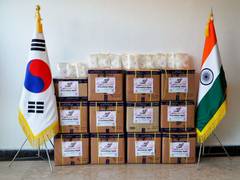 
      
      COVID-19: South Korean embassy gifts 13,500 masks to Indian...
      
      