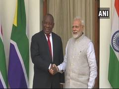 
      
      PM Modi, South African President discuss global challenges...
      
      