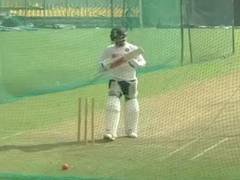 
      
      Indian team practises with pink ball ahead of first Test...
      
      