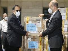 
      
      Indian Ambassador hands over medical aid to Lebanon to help...
      
      