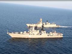 
      
      Indian, Russian navies conduct passing exercise in Arabian Sea
      
      