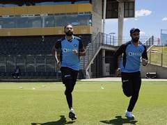 
      
      Indian team sweat it out on field ahead of limited-overs...
      
      