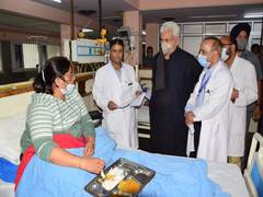 
      
      J-K LG meets survivors of Amarnath cloudburst incident
      
      