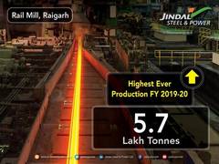 
      
      JSPL clocks 13 pc rise in FY20 domestic steel production at...
      
      