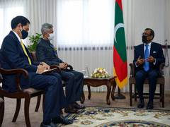 
      
      Jaishankar meets Maldivian Speaker Mohamed Nasheed, says...
      
      