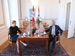 
      
      Jaishankar meets Danish PM Frederiksen, discusses...
      
      