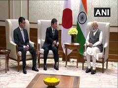 
      
      PM Modi meets Motegi, Kono to further cement India-Japan...
      
      