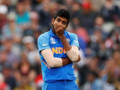 
      
      Bumrah breaks wicket into two halves
      
      