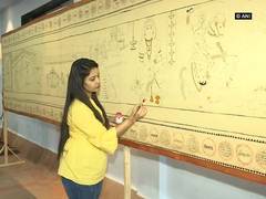 
      
      Woman artist depicts life of  Jijabai on 125 ft long saree in...
      
      