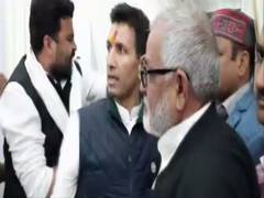 
      
      MP: Minister Jeetu Patwari loses calm, pushes party worker...
      
      