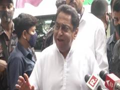 
      
      Congress leaders Kamal Nath, Anand Sharma meet Mamata...
      
      