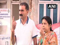 
      
      J and K Kashmiri Pandits cast their ballot at special polling...
      
      
