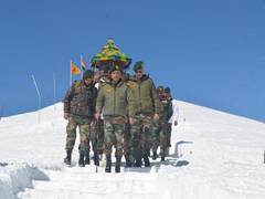 
      
      Army chief reviews security situation in Valley
      
      